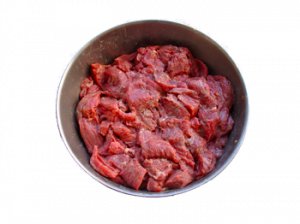 Preparação da carne crua