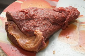Picanha já invertida